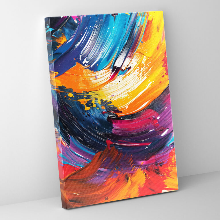 Action Painting Canvas Print - Action Painting, Home Decoration, Action Painting, Canvas Print