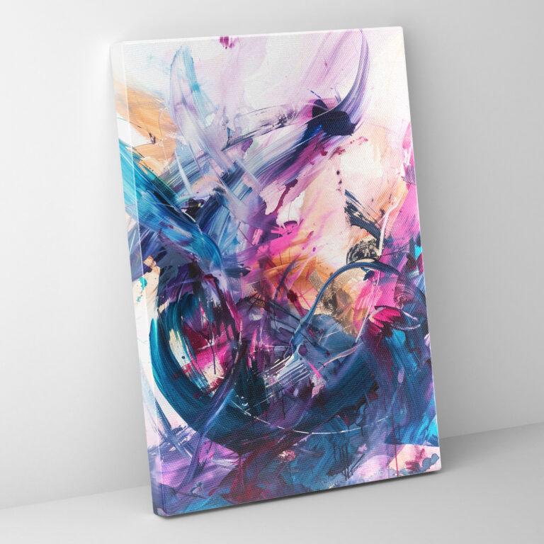 Dynamic Action Painting Wall Decoration - Action Painting, Canvas Print, Canvas Wall Art, Canvas