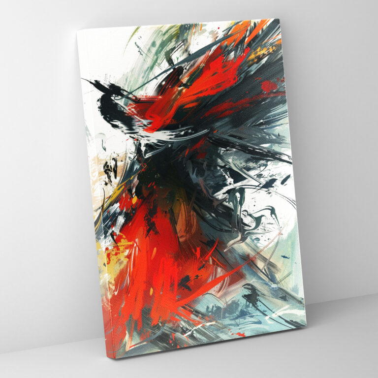 Playful Action Painting Wall Art - Action Painting, Action Painting, Canvas Wall Art, Home Decoration