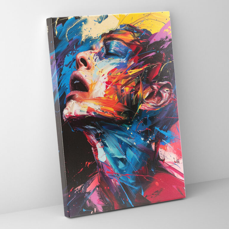Intense Emotion Canvas Print - Action Painting, Wall Art, Wall Decoration, Canvas Wall Art