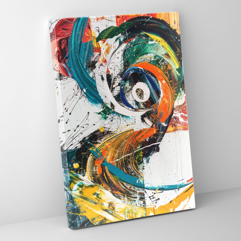 Swirling Movement Wall Art - Action Painting, Canvas, Home Decoration, Wall Art