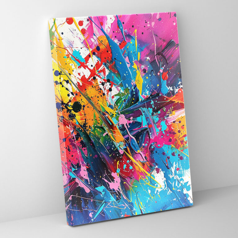 Action Painting Canvas Print - Action Painting, Wall Art, Canvas, Wall Decoration