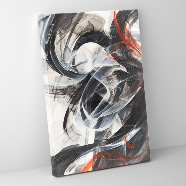 Expressive Action Painting Canvas Print - Action Painting, Wall Decoration, Home Decoration, Action Painting