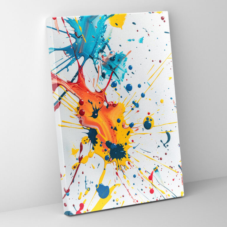 Wild Action Painting Wall Decoration - Action Painting, Action Painting, Home Decoration, Canvas