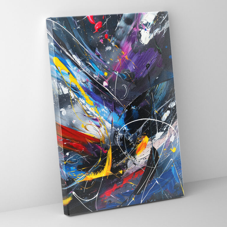 Expressive Action Painting Canvas Print - Action Painting, Canvas, Action Painting, Home Decoration