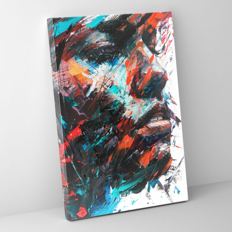Dynamic Action Painting Wall Art - Action Painting, Wall Art, Canvas Wall Art, Wall Decoration