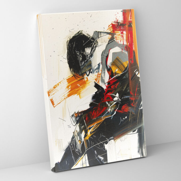 Expressive Action Painting Canvas Print - Action Painting, Action Painting, Canvas, Canvas Wall Art