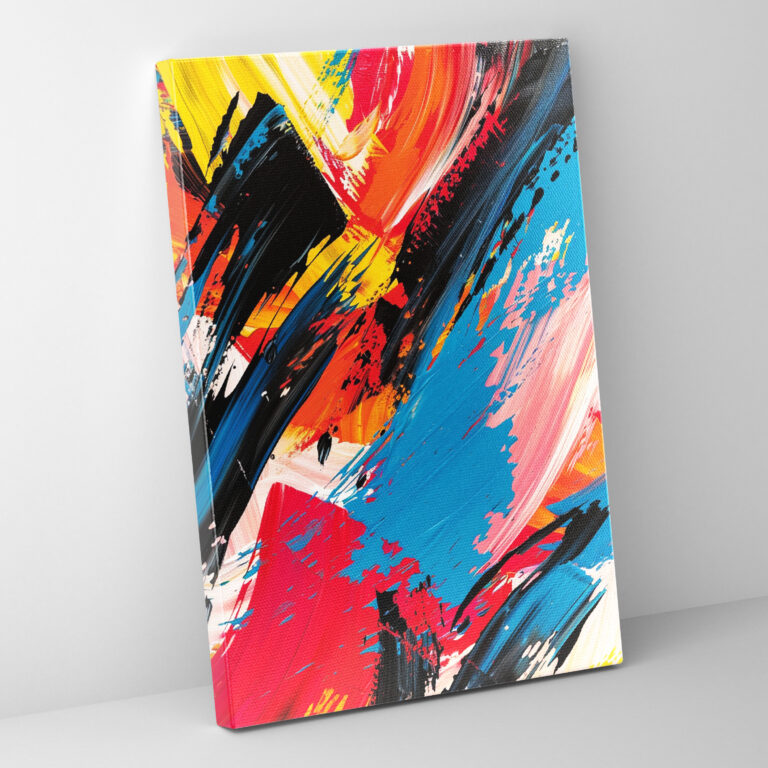 Energetic Action Painting Wall Art - Action Painting, Action Painting, Wall Art, Canvas Wall Art