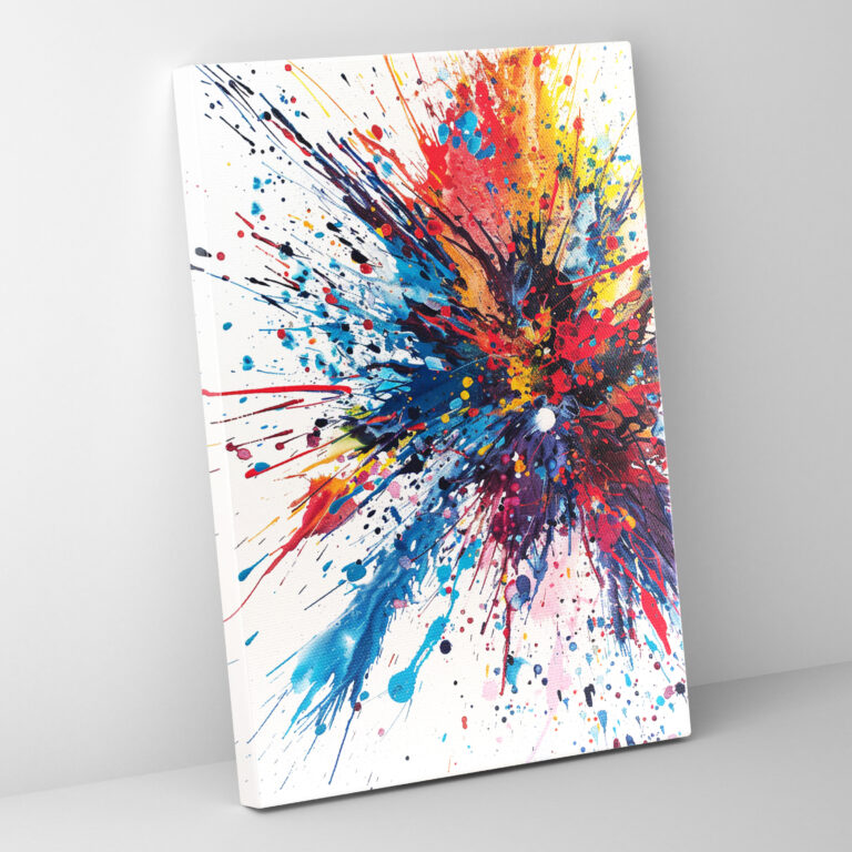 Chaos Splatter Action Painting Wall Decoration - Action Painting, Home Decoration, Canvas Wall Art, Canvas