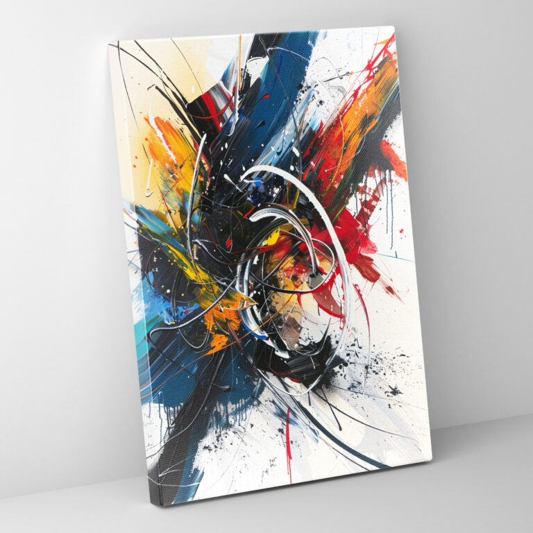 Free-Flowing Composition Action Painting Wall Art - Action Painting, Home Decoration, Wall Decoration, Action Painting