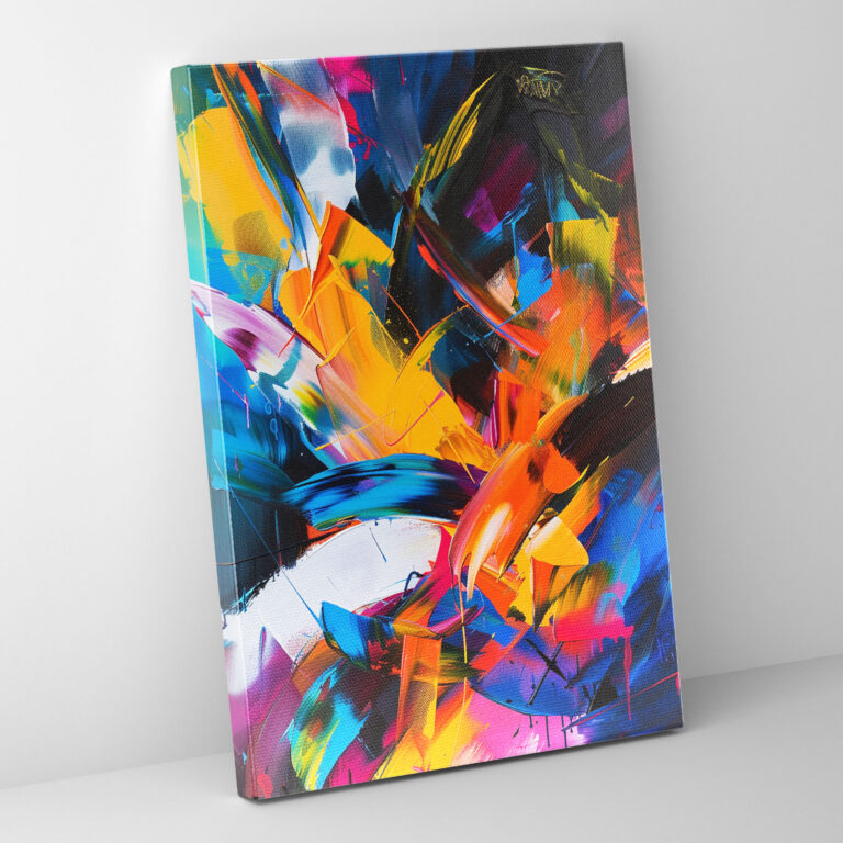 Action Painting Canvas Print - Action Painting, Wall Decoration, Action Painting, Canvas