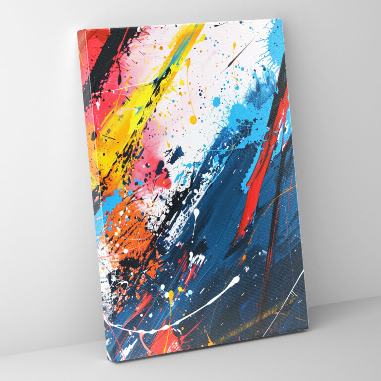 Spirited Marks Canvas Wall Art - Action Painting, Action Painting, Spirited Marks, Home Decoration