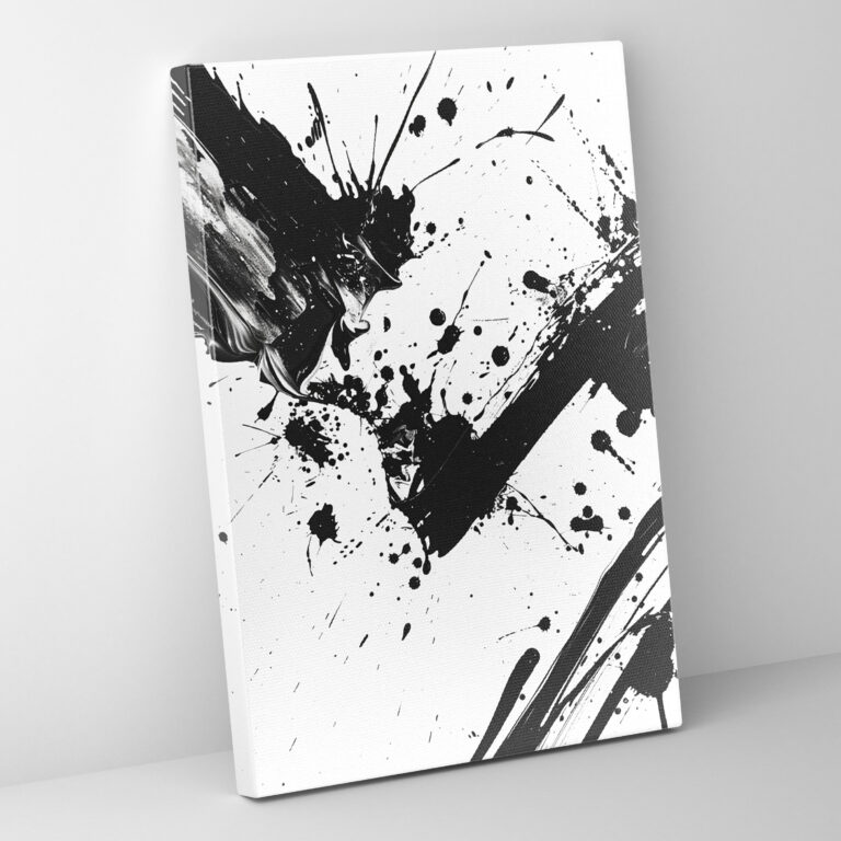Action Painting Canvas Print - Action Painting, Wall Decoration, Wall Art, Home Decoration