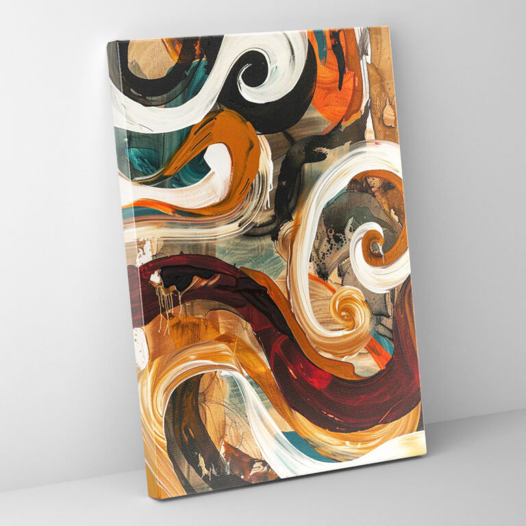Action Painting Wall Decoration - Action Painting, Action Painting, Wall Decoration, Earth Tones