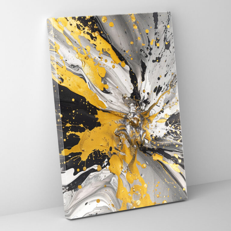 Action Painting Canvas Print - Action Painting, Wall Decoration, Action Painting, Home Decoration