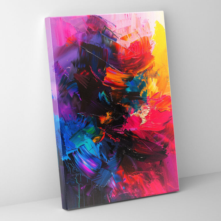 Action Painting Canvas Print - Action Painting, Wall Decoration, Wall Art, Home Decoration