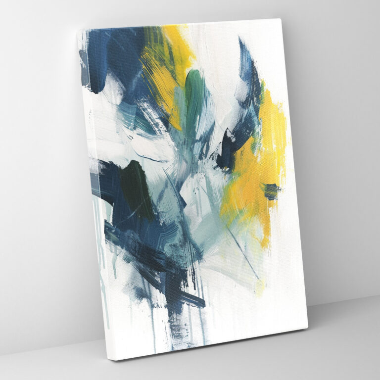 Action Painting Canvas Print: Dynamic Brushstrokes - Action Painting, Action Painting, Wall Art, Canvas Wall Art