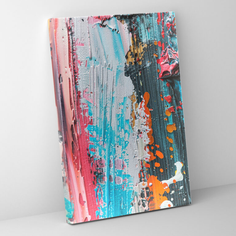 Action Painting Wall Art: Layers Of Paint - Action Painting, Home Decoration, Action Painting, Wall Decoration