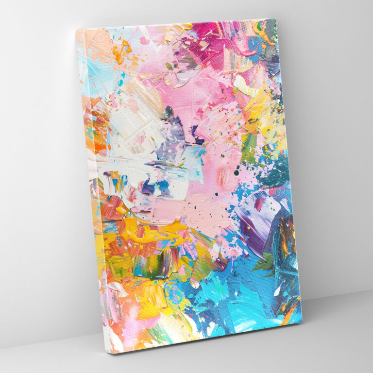 Action Painting Canvas Print: Chaos Of Colors - Action Painting, Wall Art, Canvas Print, Wall Decoration