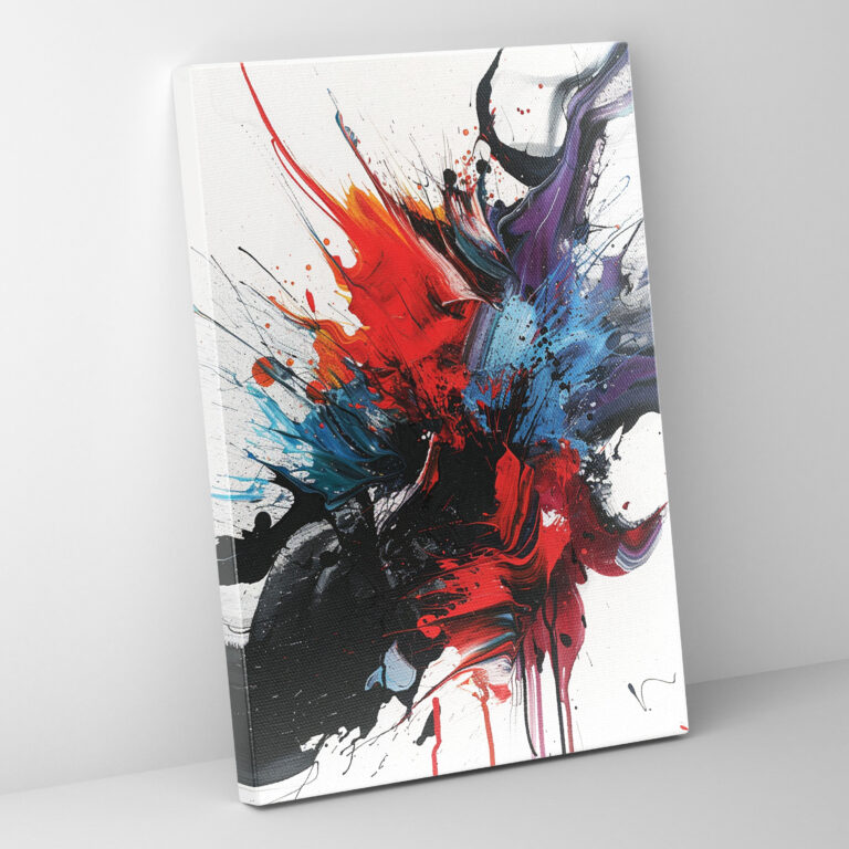 Action Painting Canvas Print - Splashes And Drips - Action Painting, Canvas Print, Action Painting, Canvas