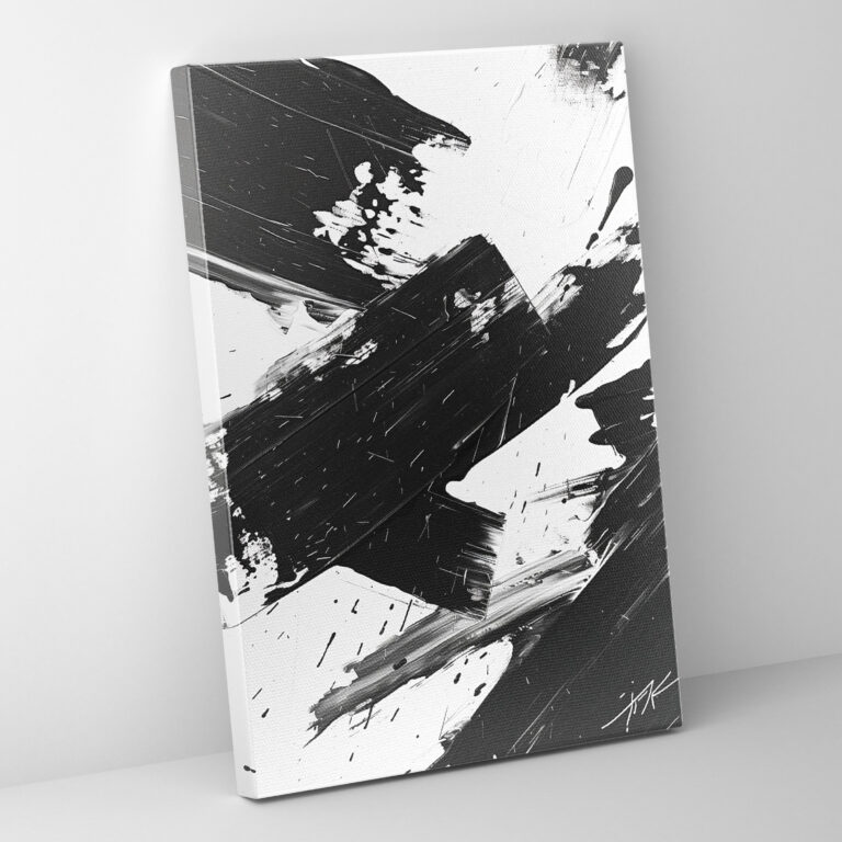 Dynamic Action Painting Wall Art - Action Painting, Wall Art, Canvas Wall Art, Home Decoration
