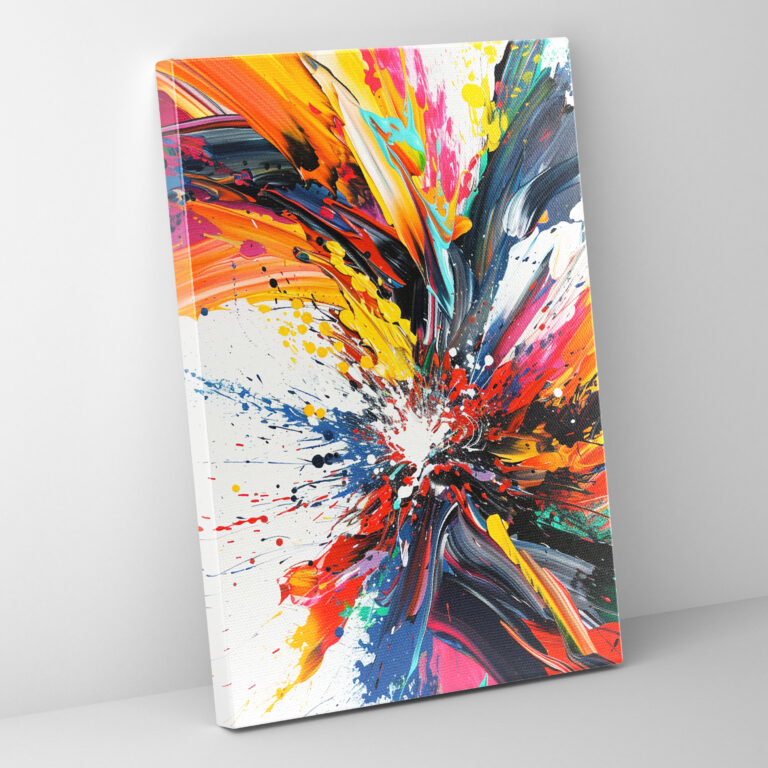 Expressive Action Painting Wall Decoration - Action Painting, Action Painting, Home Decoration, Wall Decoration
