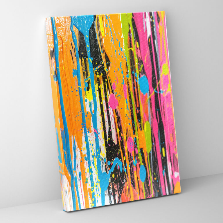 Modern Action Painting Wall Art - Action Painting, Canvas Wall Art, Canvas Print, Canvas