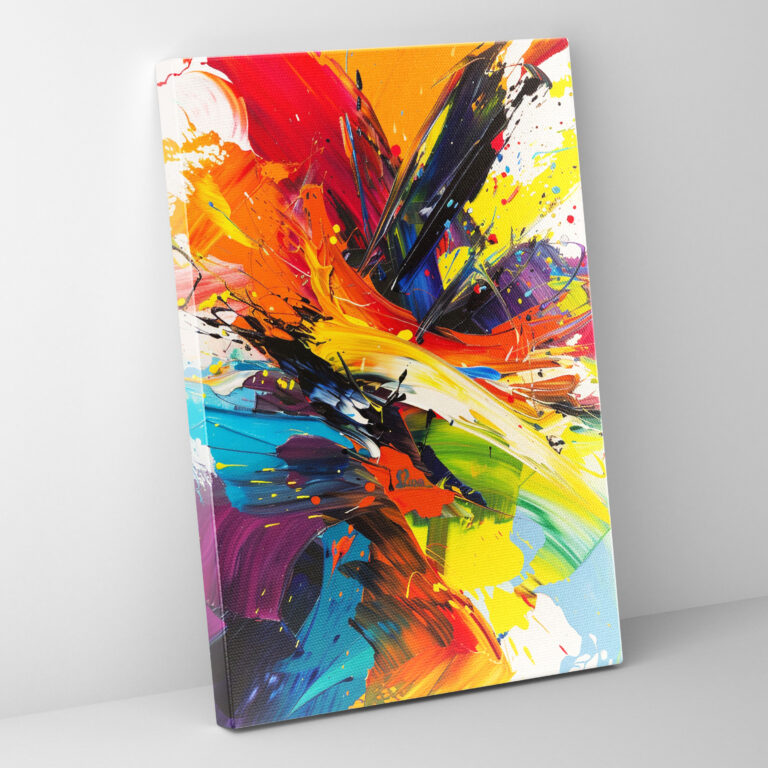 Action Painting Canvas Print - Action Painting, Action Painting, Abstract Art, Wall Art