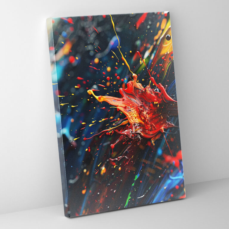 Action Painting Wall Art - Action Painting, Action Painting, Canvas, Wall Decoration