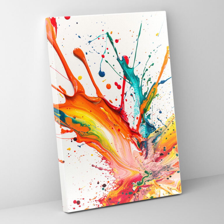 Action Painting Abstract Canvas Print - Action Painting, Abstract Art, Canvas Print, Action Painting