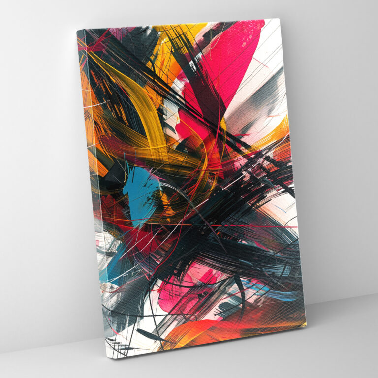Action Painting Canvas Print For Home - Action Painting, Action Painting, Home Decoration, Canvas Print