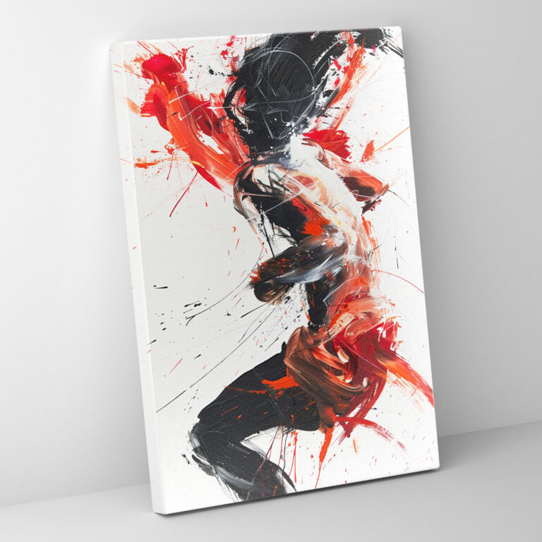 Action Painting Canvas Wall Art - Action Painting, Wall Art, Abstract Art, Action Painting