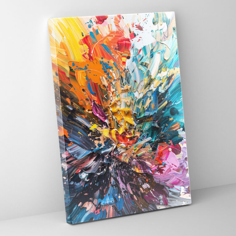Action Painting Canvas Print Wall Decoration - Action Painting, Home Decoration, Action Painting, Canvas Print