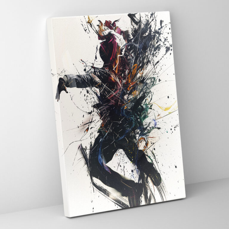 Action Painting Canvas Wall Art Decor - Action Painting, Wall Decoration, Wall Art, Canvas