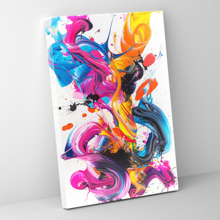 Action Painting Canvas Print - Action Painting, Action Painting, Wall Art, Canvas Print
