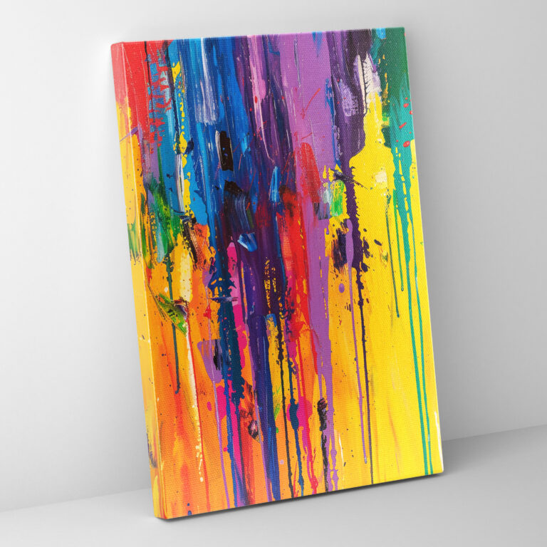 Action Painting Canvas Print - Action Painting, Action Painting, Canvas, Wall Art