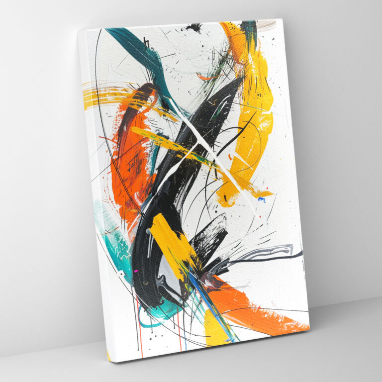 Action Painting Wall Decoration - Abstract Lines - Action Painting, Canvas Wall Art, Action Painting, Wall Decoration