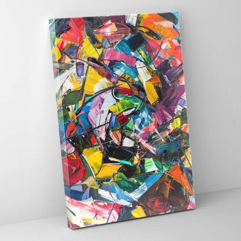 Action Painting Canvas Print - Chaotic Blend - Action Painting, Canvas Print, Canvas, Home Decoration