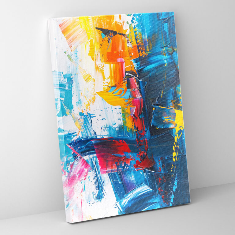 Action Painting Wall Art - Bold Brush Strokes - Action Painting, Action Painting, Wall Decoration, Canvas Wall Art