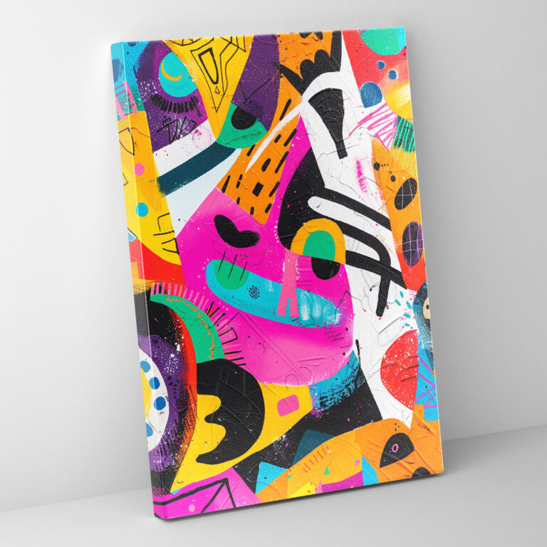 Action Painting Canvas Print - Action Painting, Wall Decoration, Canvas, Home Decoration