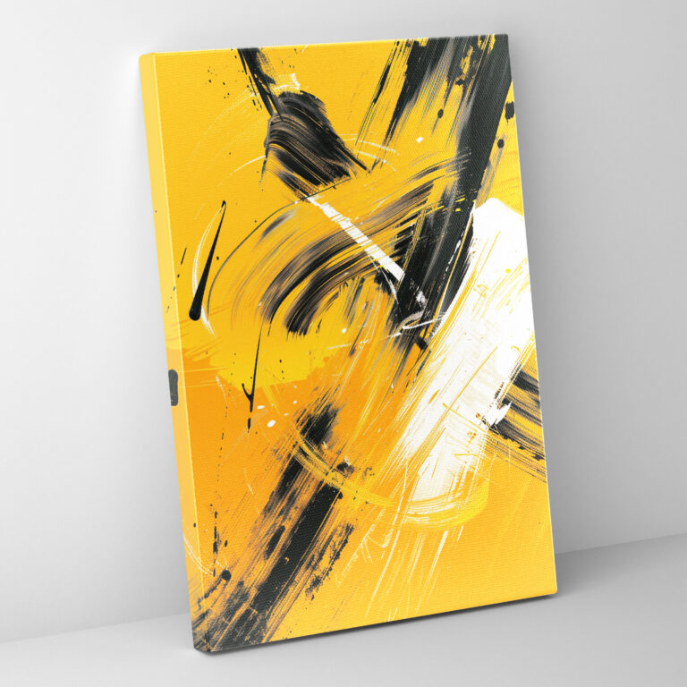 Dynamic Action Painting Wall Art - Action Painting, Canvas Wall Art, Home Decoration, Action Painting