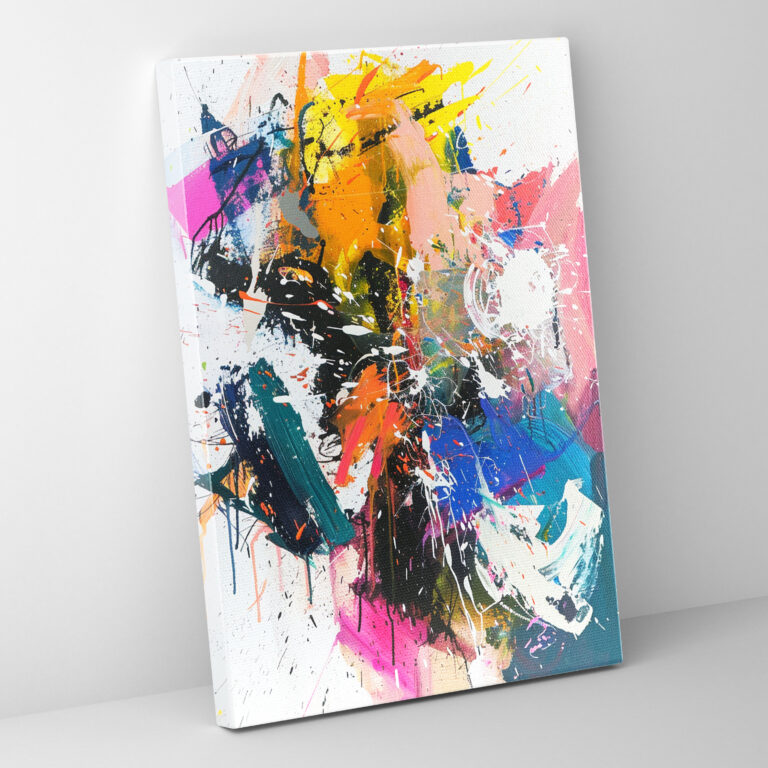 Expressive Action Painting Canvas Print - Action Painting, Action Painting, Wall Art, Canvas Wall Art