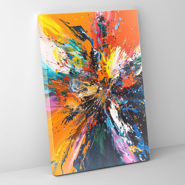 Action Painting Canvas Print - Action Painting, Canvas Wall Art, Canvas, Canvas Print