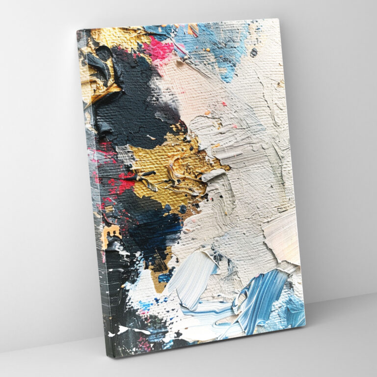 Textured Layers Wall Art - Action Painting, Wall Decoration, Canvas Print, Layered