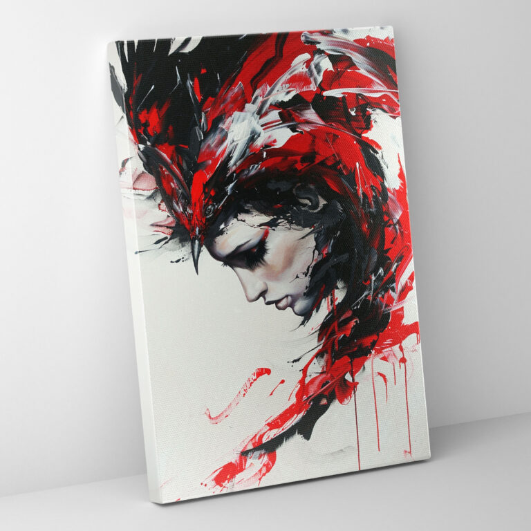 Dramatic Contrasts Canvas Print - Action Painting, Dramatic, Wall Art, Wall Decoration