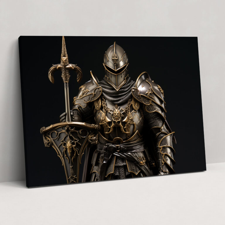 Ancient Weapons Wall Art - Medieval Knight With Lance - Ancient Weapons, Ancient Weapons, Lance, Home Decoration
