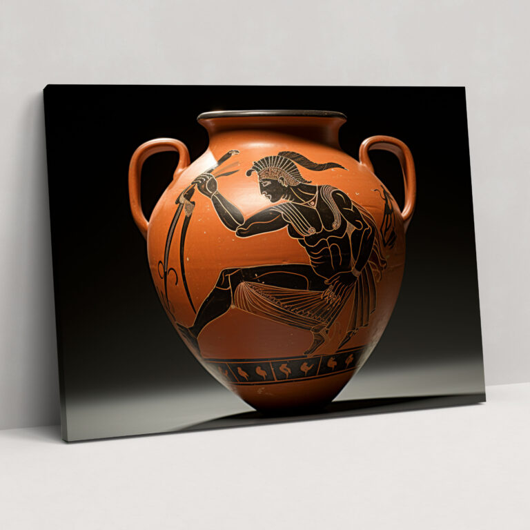 Ancient Weapons Canvas Print - Greek Warrior Battle - Ancient Weapons, Home Decoration, Canvas, Ancient Weapons