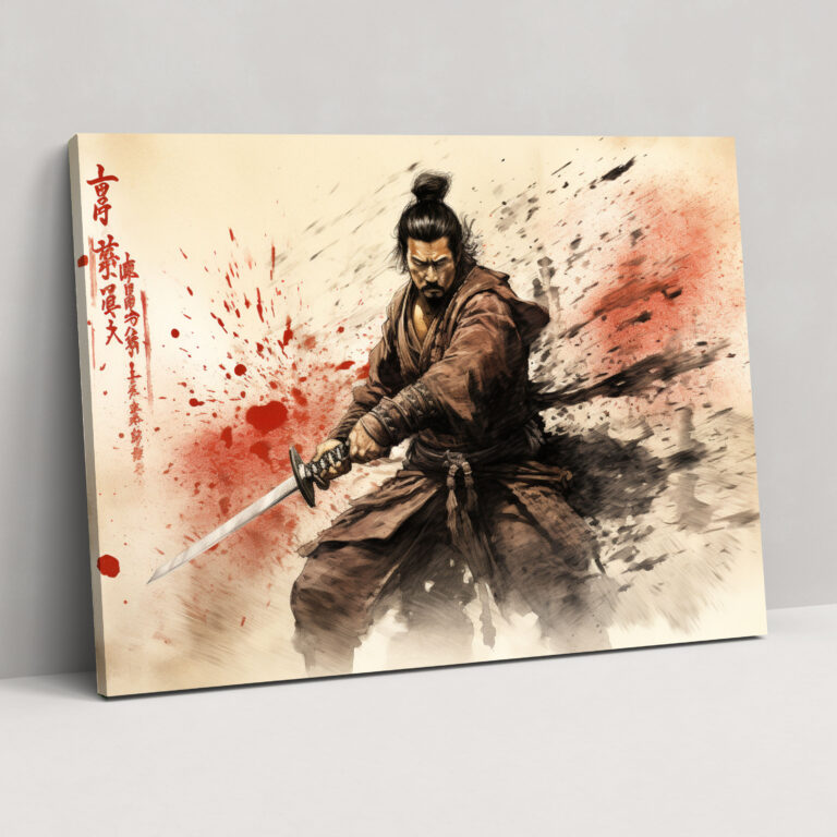 Ancient Weapons Canvas Print - Chinese Samurai - Ancient Weapons, Wall Art, Honor, Canvas Wall Art