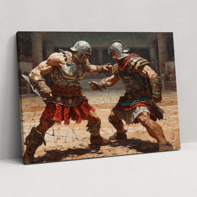 Ancient Weapons Canvas Print - Ancient Weapons, Colosseum, Wall Decoration, Canvas Wall Art