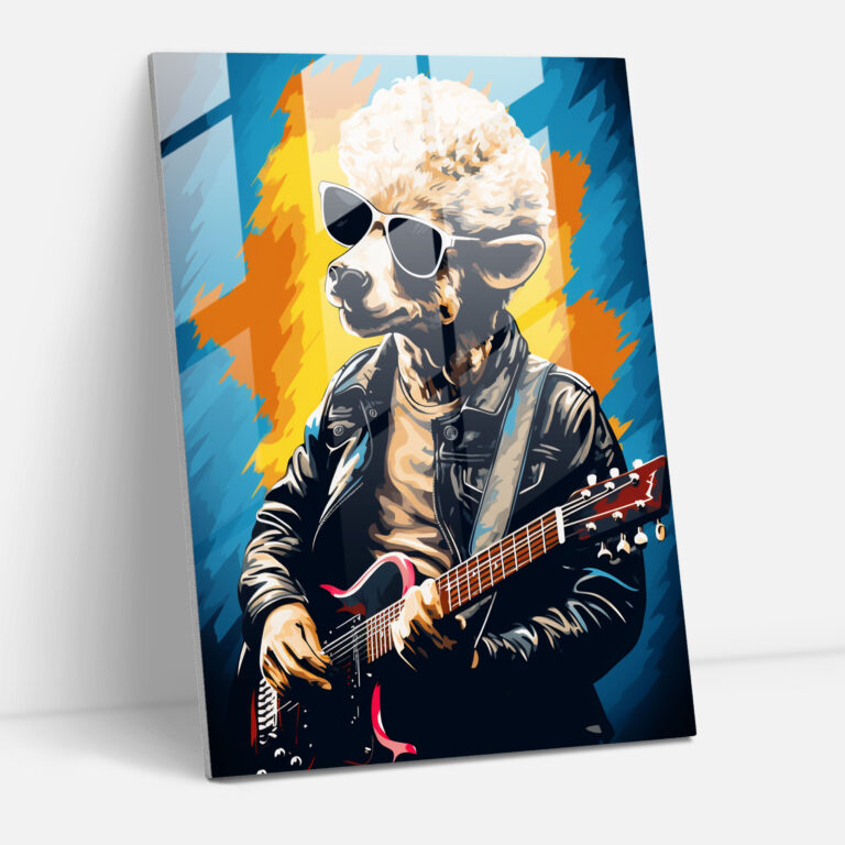 Animals Dressed Like Humans Glass Print - Animals Dressed Like Humans, Sunglasses, Glass Art, Stage